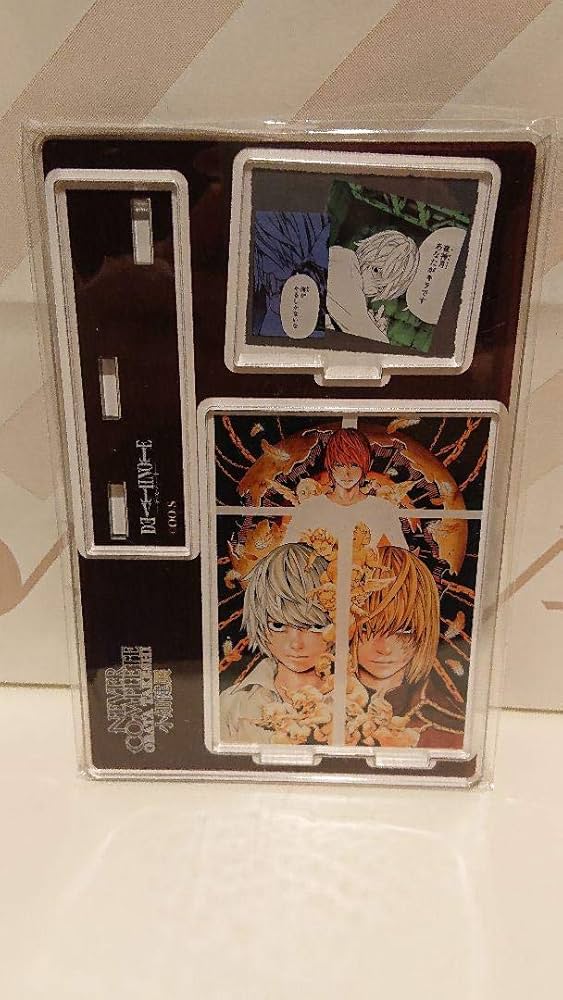 デスノート　アクリル名場面フィギュア　夜神月＆ニア＆メロ　小畑健展 デスノート アクリル名場面フィギュア 夜神月＆ニア＆メロ 小畑